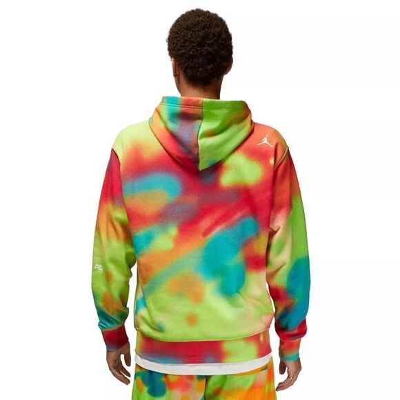 Nike Air Jordan Flight MVP Pullover Hoodie Tie Dye - Picture 2 of 9